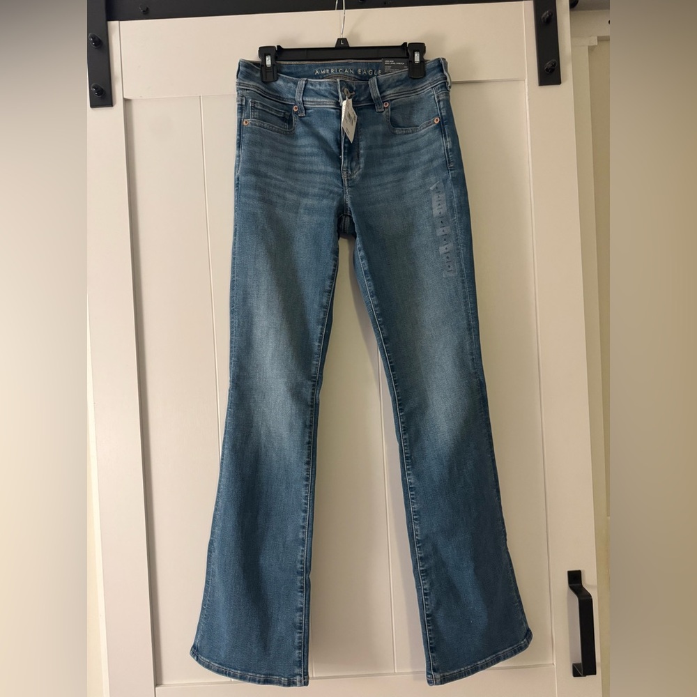 American Eagle Outfitters Light Blue Kick Boot Jeans